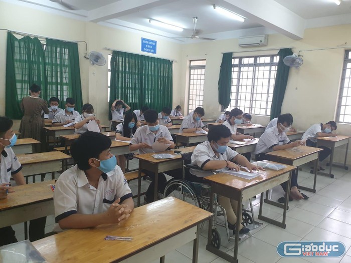 Một kỳ thi tuyển sinh vào lớp 10 được tổ chức ở Thành phố Hồ Chí Minh (ảnh minh họa: P.L)
