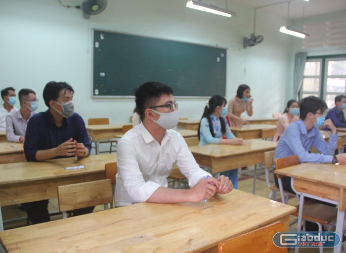 Các thí sinh tham gia một kỳ thi tuyển giáo viên tại Thành phố Hồ Chí Minh (ảnh minh họa: P.L)