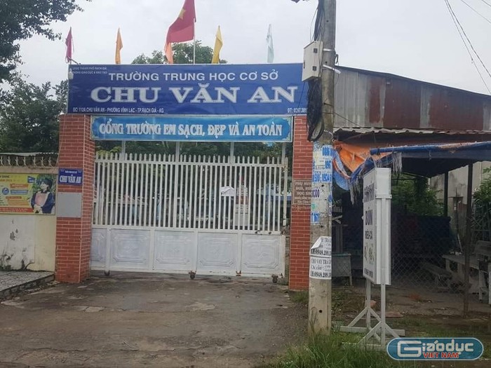 Trường trung học cơ sở Chu Văn An, thành phố Rạch Giá, tỉnh Kiên Giang (ảnh minh họa: P.L)