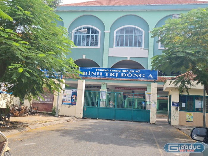 Trường trung học cơ sở Bình Trị Đông A, quận Bình Tân, Thành phố Hồ Chí Minh (ảnh minh họa: P.L)