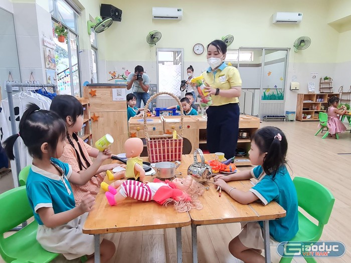 Thành phố Hồ Chí Minh sẽ không thực hiện việc sáp nhập trường mầm non vào phổ thông (ảnh minh họa: P.L)