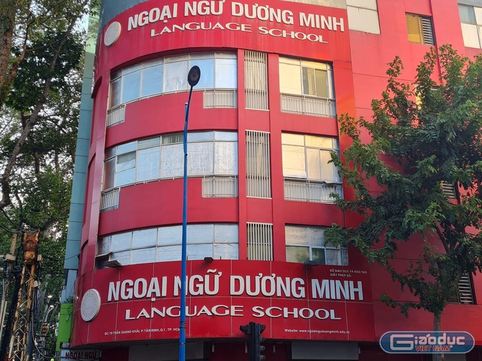 Một cơ sở của Trung tâm ngoại ngữ Dương Minh tại Thành phố Hồ Chí Minh (ảnh: P.L)