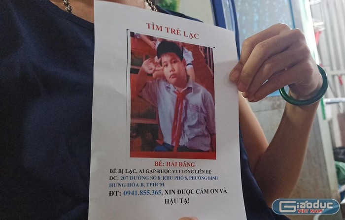 Em Đ. mất tích đã 23 ngày nay, nhưng gia đình chưa tìm thấy tung tích (ảnh: CTV)