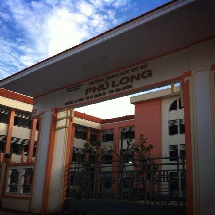 Trường trung học cơ sở Phú Long, thành phố Thuận An, tỉnh Bình Dương (ảnh có tính minh họa: facebook THCS Phú Long)