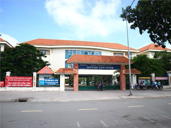 Trường trung học cơ sở Huỳnh Văn Nghệ, quận Bình Tân (ảnh minh họa: website nhà trường)