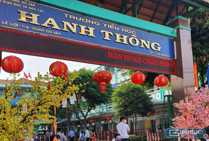 Trường tiểu học Hanh Thông, phường 4 - quận Gò Vấp (ảnh minh họa: P.L)