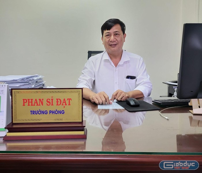 Ông Phan Sĩ Đạt - Trưởng phòng Giáo dục và Đào tạo quận Tân Phú, Thành phố Hồ Chí Minh (ảnh: P.L)