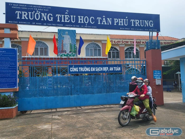 Trường tiểu học Tân Phú Trung, huyện Củ Chi, Thành phố Hồ Chí Minh (ảnh minh họa: P.L)