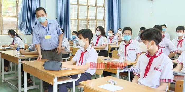 Học sinh của tỉnh Bình Phước tham gia kỳ thi tuyển chọn học sinh giỏi (ảnh minh họa: Báo Bình Phước online)
