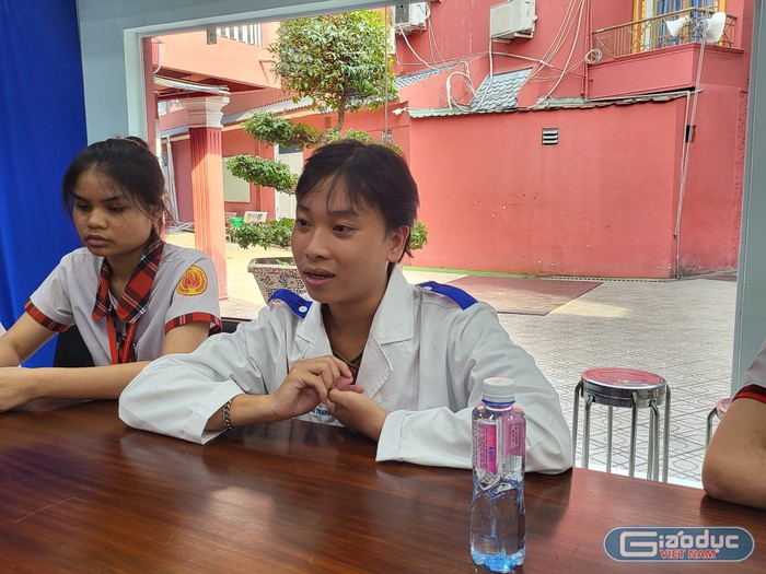Em Lê Gia Phong, tân sinh viên Trường Đại học Nguyễn Tất Thành. (Ảnh: P.L)