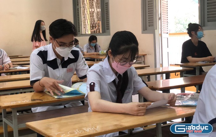 Thí sinh thi đánh giá năng lực do Đại học Quốc gia Thành phố Hồ Chí Minh tổ chức năm 2022 (ảnh: L.P)