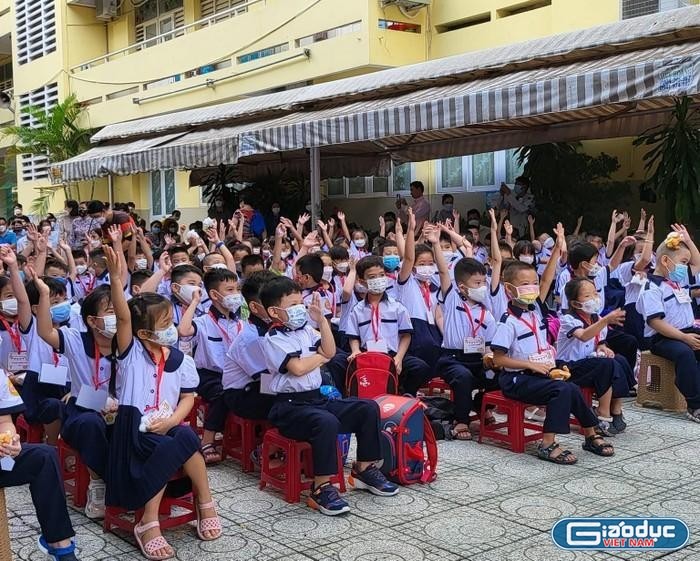 Học sinh tiểu học của Thành phố Hồ Chí Minh (ảnh có tính minh họa: P.L)