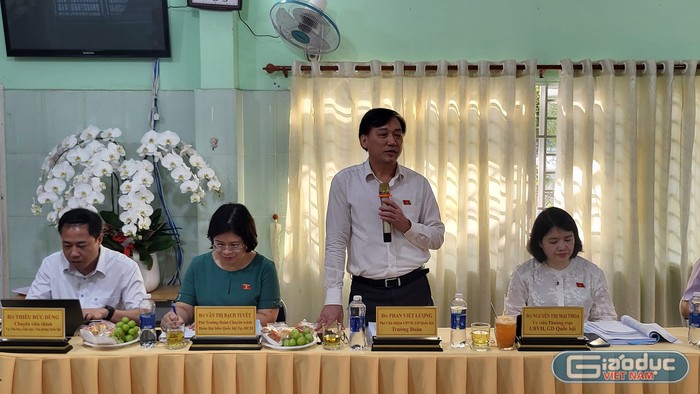 Ông Phan Viết Lượng - Phó Chủ nhiệm Ủy ban Văn hóa, Giáo dục của Quốc hội (ảnh: P.L)