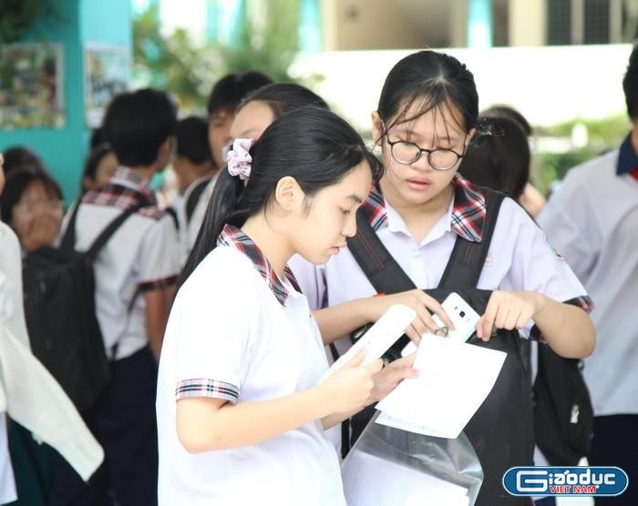 Thí sinh tham dự một kỳ thi tuyển sinh vào lớp 10 tại Thành phố Hồ Chí Minh (ảnh minh họa: P.L)