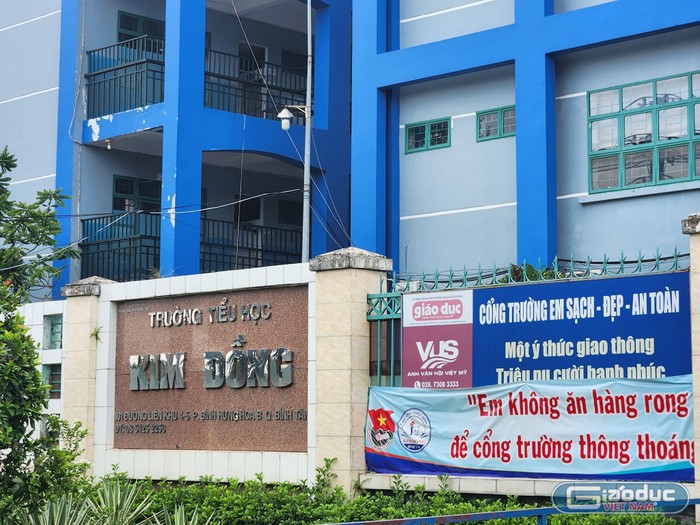 Trường tiểu học Kim Đồng, Quận Bình Tân, Thành phố Hồ Chí Minh (ảnh minh họa: P.L)