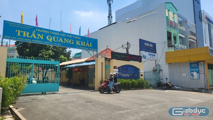 Trường trung học phổ thông Trần Quang Khải, Quận 11, Thành phố Hồ Chí Minh (ảnh minh họa: VD)