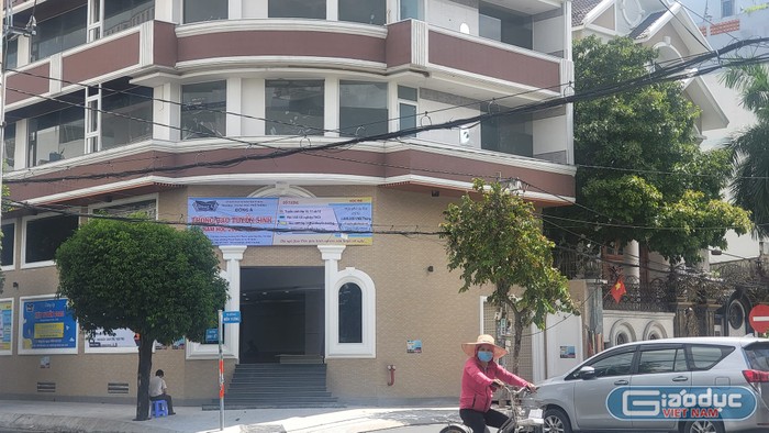 Cơ sở của Trường trung học phổ thông Đông Á chưa được cấp phép hoạt động (ảnh: V.D)