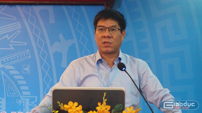 Cục trưởng Cục Quản lý chất lượng Huỳnh Văn Chương phát biểu tại hội nghị (ảnh: V.D)