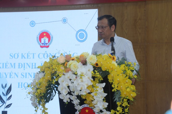 Ông Lê Hoài Nam - Phó Giám đốc Sở Giáo dục và Đào tạo Thành phố Hồ Chí Minh phát biểu (ảnh: V.D)