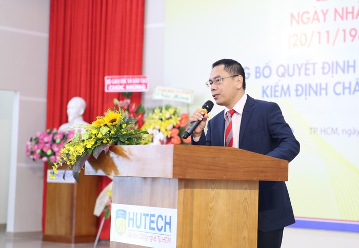 Giáo sư, Tiến sĩ Hồ Đắc Lộc (Hiệu trưởng Trường Đại học Công nghệ thành phố Hồ Chí Minh - HUTECH). (Ảnh: NTCC).