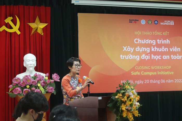 Bà Lê Thị Lan Phương (Cán bộ quản lý chương trình Chấm dứt bạo lực của UN Women).