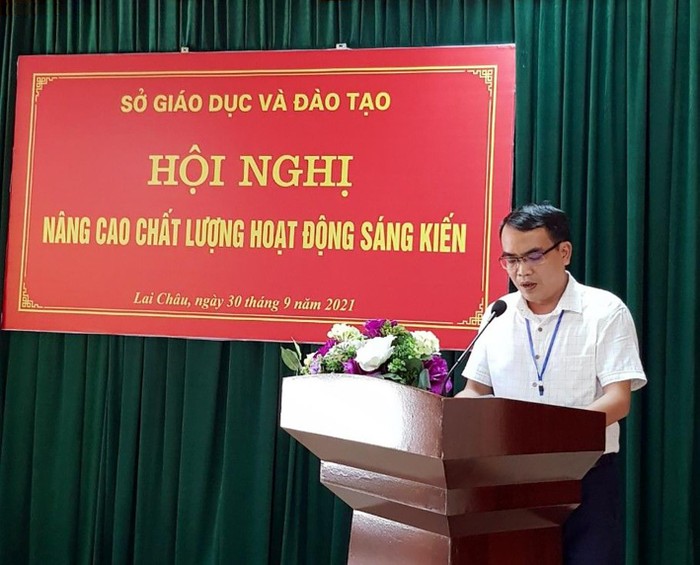 Ông Lưu Hồng Phương, Phó Giám đốc Sở Giáo dục và Đào tạo tỉnh Lai Châu. (Ảnh: Sở Giáo dục và Đào tạo Lai Châu).