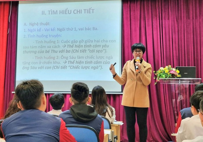 Cô giáo Nguyễn Thị Vân Hồng - Hiệu trưởng Trường Trung học cơ sở Chương Dương. Ảnh: Website trường.