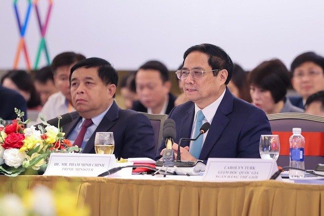 Thủ tướng khẳng định Chính phủ Việt Nam tiếp tục cam kết mạnh mẽ về tạo mọi điều kiện thuận lợi để các doanh nghiệp phát triển. Ảnh: VGP.