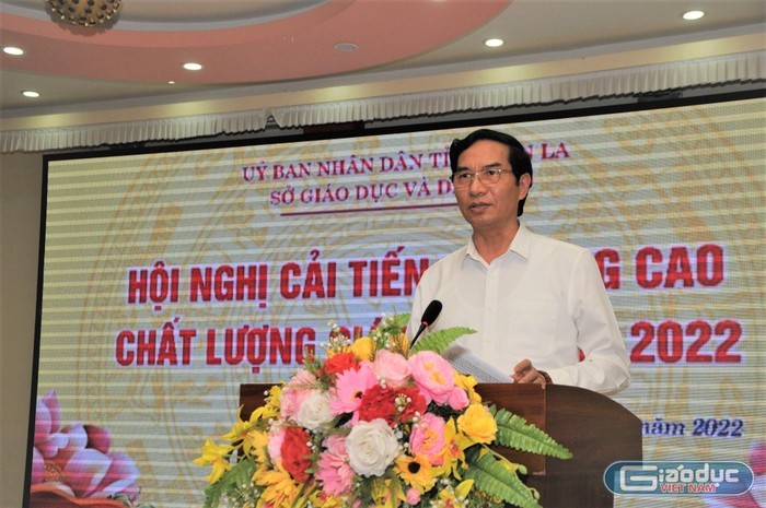 Ông Nguyễn Huy Hoàng - Giám đốc Sở Giáo dục và Đào tạo tỉnh Sơn La. .Ảnh: Lại Cường.