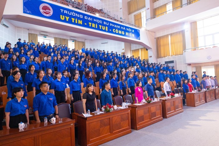 Các đại biểu dự lễ kỷ niệm 92 năm Ngày thành lập Đoàn Thanh niên Cộng sản Hồ Chí Minh.