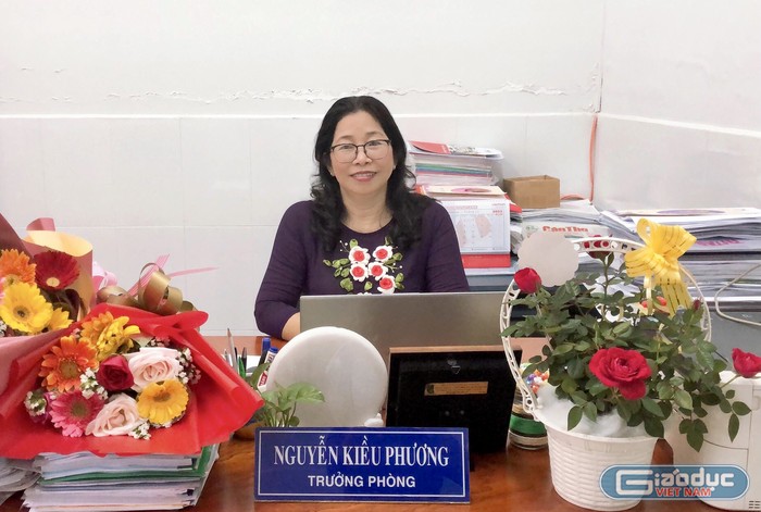 Cô Nguyễn Kiều Phương - Trưởng phòng Giáo dục và Đào tạo quận Bình Thủy (thành phố Cần Thơ). Ảnh: NVCC.
