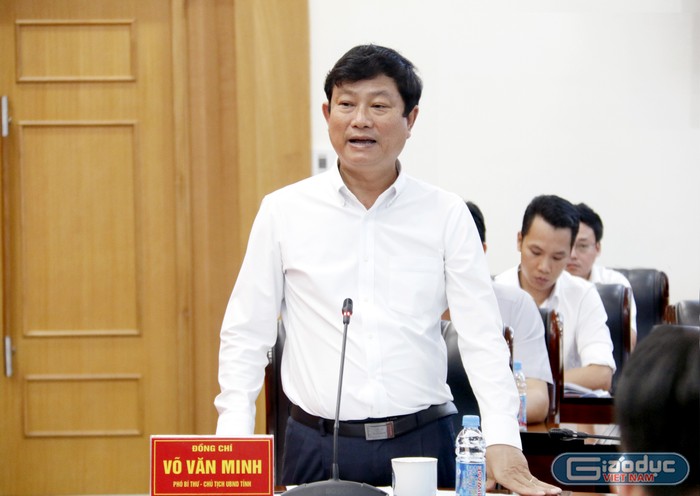 Ông Võ Văn Minh - Chủ tịch Ủy ban nhân dân tỉnh Bình Dương. Ảnh: Mộc Trà.