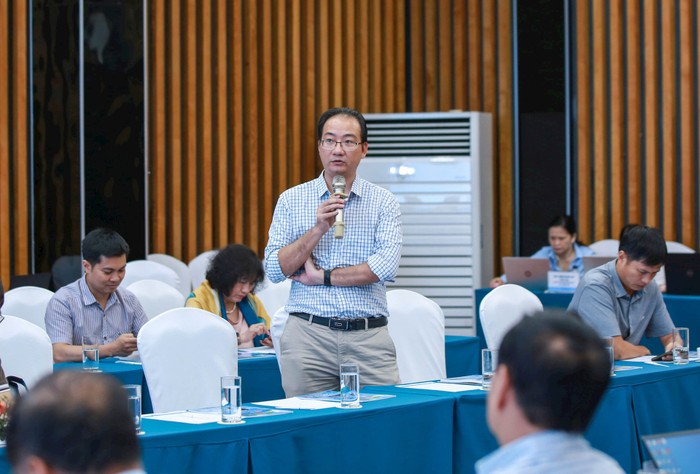 Ông Nguyễn Anh Dũng, chuyên gia năng lượng cao cấp - Chương trình hỗ trợ năng lượng GIZ chia sẻ tại Diễn đàn.