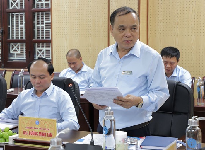 Ông Đường Minh Tấn - Giám đốc Bảo hiểm xã hội tỉnh Lào Cai. Ảnh: tapchibaohiemxahoi.gov.vn.