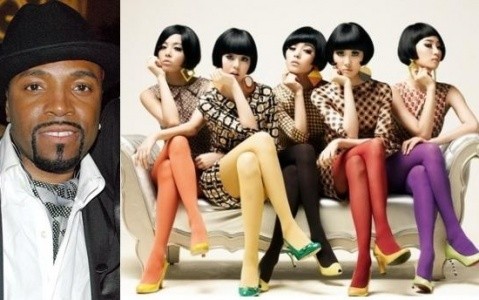 Nhà sản xuất Teddy Riley (trái) chê nhóm nhạc Wonder Girls không bằng SNSD