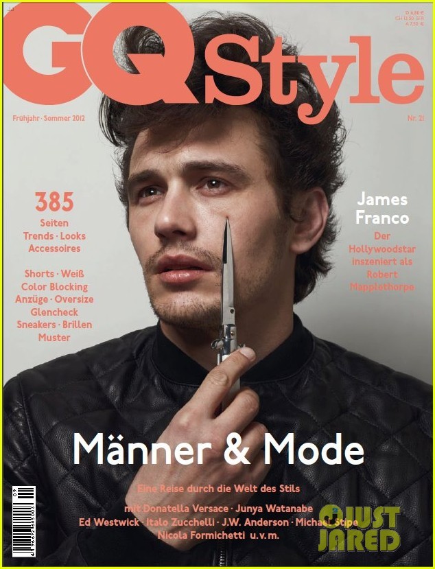 James Franco xuất hiện trên trang bìa tờ GQ Style với hình ảnh... "hú hồn" độc giá đó là cầm chiếc kéo có đầu nhọn và dường như sắp... tự rạch mặt.