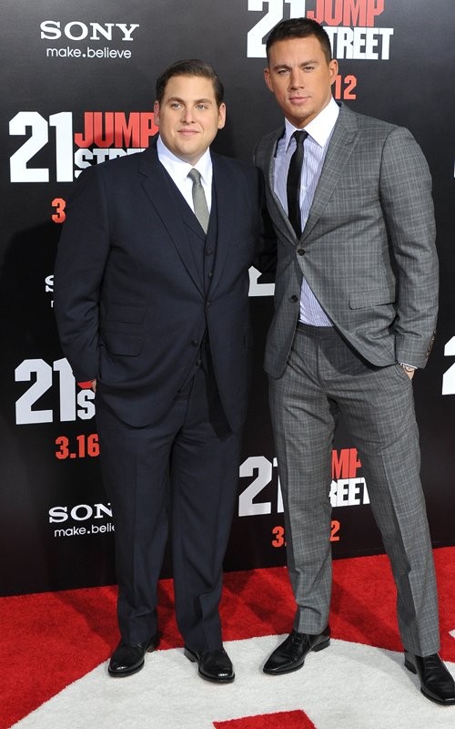Tối 13/3, Channing Tatum và Jonah Hill vừa cùng nhau xuất hiện trong buổi công chiếu phim mới "21 Jump Street" do hai người đóng chính.