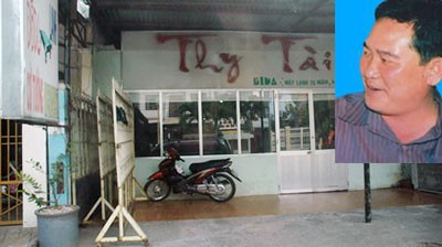 "Kỳ thủ" Nguyễn Thanh Lèo (ảnh góc phải) và nhà hàng nơi hai "kỳ thù" Lèo và Tân chọn làm địa điểm thực hiện các ván cờ "đỏ đen" (Ảnh: Tuổi trẻ)