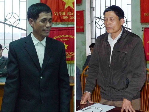 Ông Lê Thanh Liêm (trái) và ông Phạm Đăng Hoan bị yêu cầu đình chỉ chức vụ. Ảnh: Thế Dũng