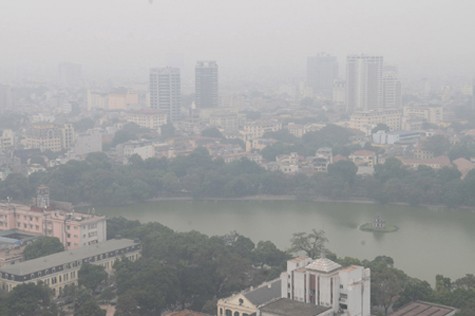 Sương mù bao phủ Hà Nội. Ảnh: Internet