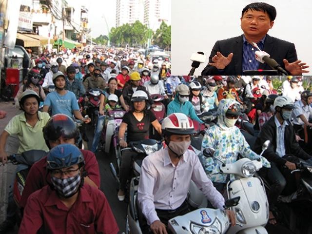 Độc giả cho rằng một mình bộ trưởng Thăng đâu có thể làm giảm được ùn tắc giao thông. (Ảnh minh họa/ Internet).