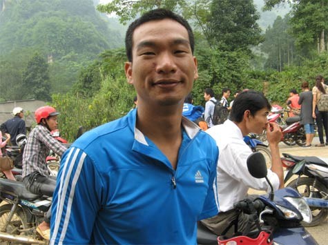Anh Bùi Thịnh, Giám đốc kinh doanh công ty TNHH Nhật Thăng: "Là một người theo đạo Phật, tôi luôn tâm niệm: Mình phải làm những điều tốt". (Ảnh: Xuân Trung)