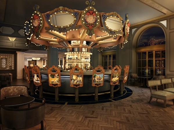 9. Carousel Bar (New Orleans - Mỹ) Carousel Bar sẽ đưa bạn trở về thế giới tuổi thơ với kiểu thiết kế lạ mắt, quầy bar giống như chiếc đu quay trong khu vui chơi giải trí. Đồ uống ở đây chủ yếu là cocktail được pha chế rất ngon và hấp dẫn.