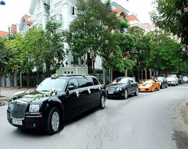 Đoàn rước dâu đã diễu hành một vòng quanh các phố chính tại Hà Nội trên đường từ khu đô thị Linh Đàm tới khách sạn Sheraton. Đây cũng được đánh giá là một trong những đám cưới thuộc dạng đình đám nhất Hà thành năm 2008.