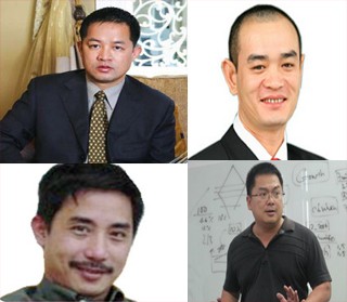 Bốn gương mặt thuộc "thế hệ kế cận" trong Hội đồng sáng lập FPT: ông Trương Đình Anh, ông Nguyễn Điệp Tùng, ông Trần Quốc Hoài và ông Hoàng Nam Tiến.