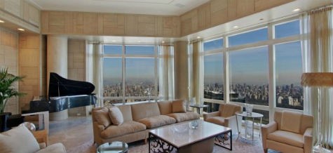 Căn hộ có 3 phòng ngủ và 5 phòng tắm nằm trong khu Columbus Circle của Time Warner Center được chào bán với giá 50 triệu USD.