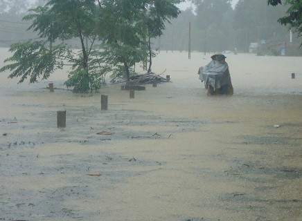 Nhiều tuyến đường liên xã, liên thôn và nhiều đoạn đường trên đường mòn Hồ Chí Minh cũng đã bị nước lũ ngập sâu gây khó khăn và nguy hiểm cho người tham gia giao thông