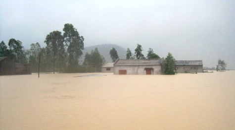 Hàng ngàn ngôi nhà hiện vẫn đang chìm sâu trong nước lũ.