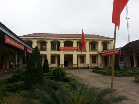 UND xã Hạnh Lâm, huyện Thanh Chương, Nghệ An nơi ông Khoa và bà Oanh đang làm việc