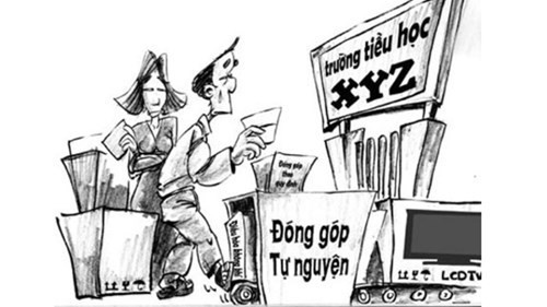 Nhiều người cảm thấy không thoải mái với những khoản đóng góp tự nguyện. (Ảnh minh họa, nguồn Tienphong.vn)